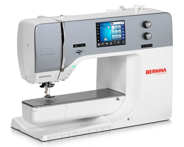 BERNINA 770 QE, комп'ютеризована швейно-вишивальна машина з сенсорним 4,3" дисплеєм, 992 швейних операції