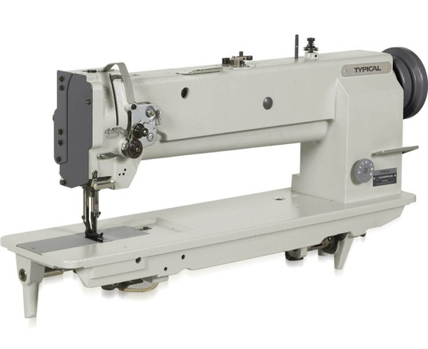 Typical GC20606-L18, двоголкова промислова швейна машина з подовженою платформою і потрійним транспортом матеріалу