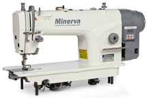 Minerva M818-JDE, промислова швейна машина з вбудованим сервомотором, для середніх та важких тканин