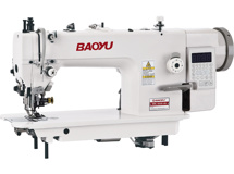 Baoyu BML-0303C-D4, компьютерная промышленная швейная машина со встроенным сервомотором, устройством обрезки края и двойным транспортом материала