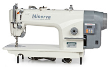Minerva M818-1JDE, прямострочная швейная машина с встроенным сервомотором и автоматической обрезкой нити, для средних и тяжелых тканей