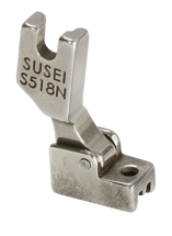 Snyter S518N, лапка для вшивання потайної блискавки, для промислових швейних машин з нижнім просуванням