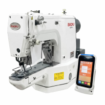 Baoyu GT-430D-02, компьютерная закрепочная швейная машина с рабочим полем 40 x 30 мм, для средних и тяжелых материалов (Dahao PI-580) 