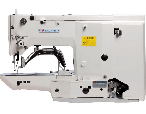 Shunfa SF 1850 електромеханічна закріплювальна швейна машина з робочим полем 16 x 3 мм, для середніх матеріалів