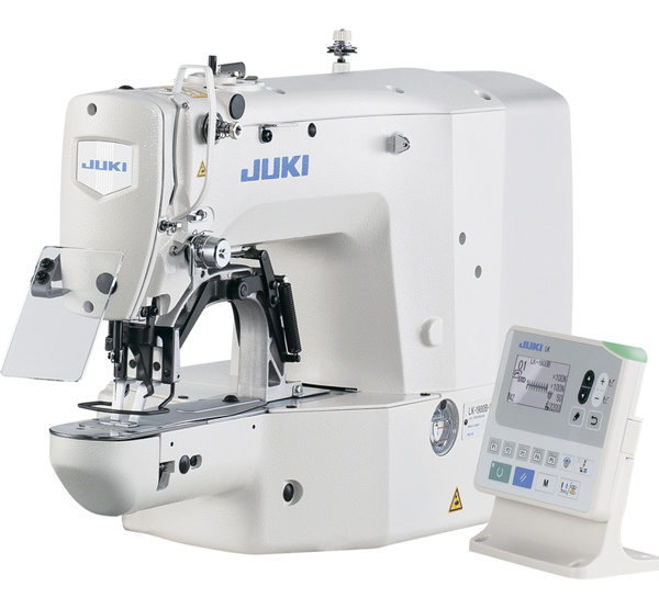 Juki LK-1900BSS-000, комп'ютерна закріплювальна швейна машина з робочим полем 40 x 30 мм, для легких і середніх матеріалів