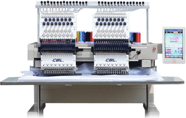 CBL-1502SC, двоголова, 15-ти голкова, високошвидкісна вишивальна машина, із загальним робочим полем 800 х 400 мм