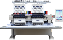 CBL-1802SC, двухголовая, 18-ти ниточная, высокоскоростная вышивальная машина, с рабочим полем 400 х 400 мм.