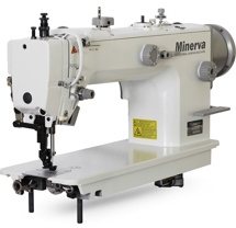 Minerva M0201JD, промышленная швейная машина с экономичным встроенным сервомотором, регуляторами перетопа