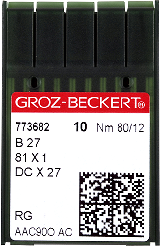 Groz-Beckert DCx27 SES голки для промислових оверлоків, в упаковці 10 шт